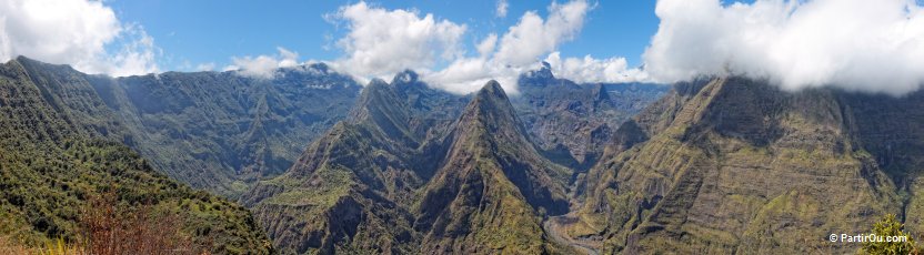 Cirque de Mafate vue depuis Cap Noir - La Runion