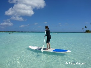 Padle à Maupiti - Polynésie française