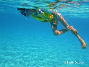 Snorkeling dans le lagon de Bora-Bora