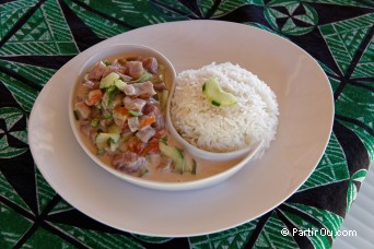 Poisson cru au lait de coco - Polynsie franaise