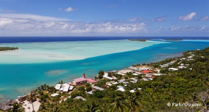 Village de Vaiea à Maupiti - Polynésie française