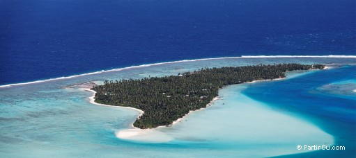 Lagon de Maupiti vue depuis le Mont Teurafaatiu