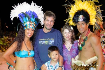 Show du Tiki Village  Moorea