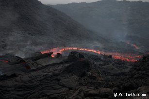 Coulée de lave du volcan Pacaya - Guatemala