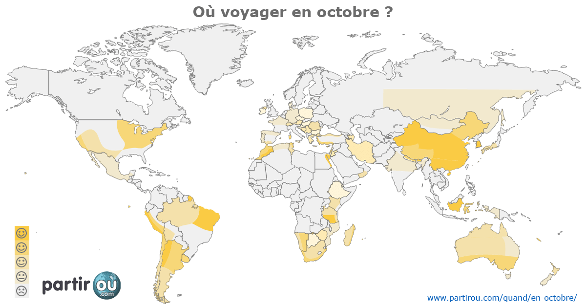Où partir dans le monde au mois d'octobre ?