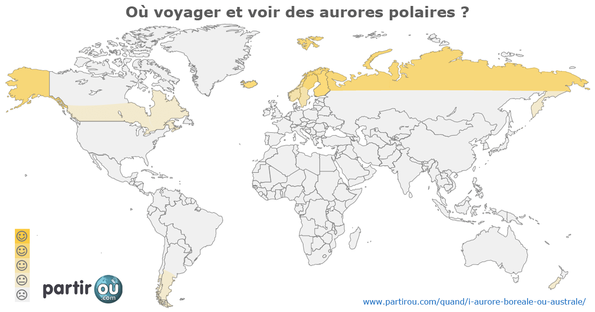 O partir dans le monde et voir des aurores polaires ?