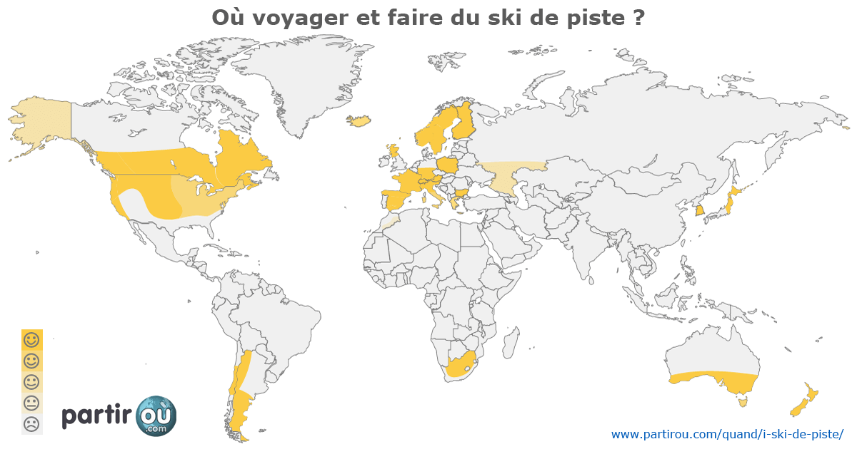 O partir dans le monde et faire du ski de piste ?