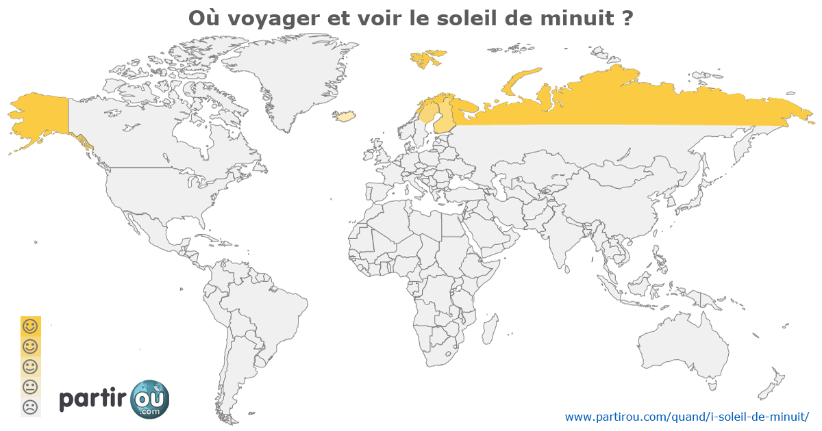 O partir dans le monde et voir le soleil de minuit ?