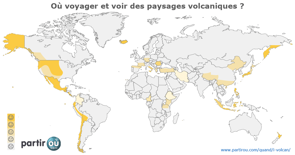 O partir dans le monde et voir des paysages volcaniques ?