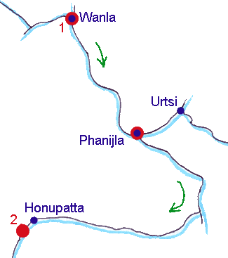 Notre itinéraire : Wanla - Honupatta