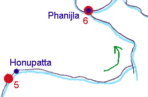 Notre itinéraire : Honupatta - Phanijla
