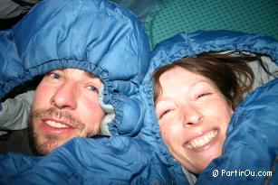 au Ladakh, nuit sous tente  4000 m d'altitude