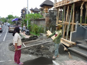 Construction à Bali