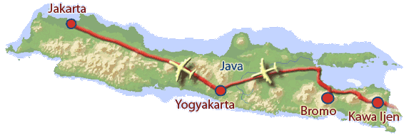 Notre itinéraire à Java