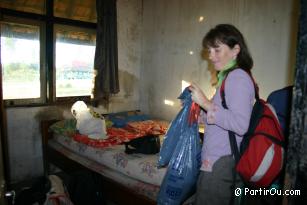 Chambre de mineur  Paltuding sur le volcan Kawah Ijen