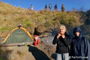 Campement au camp Plawangan 1 - Rinjani - Indonsie