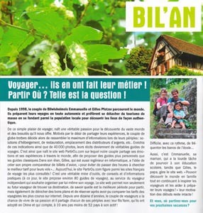 Article Emmanuelle et Gilles dans BIL'AN