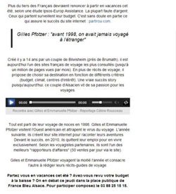 Article PartirOu.com à la radio "France Bleu Alsace" - Page 2