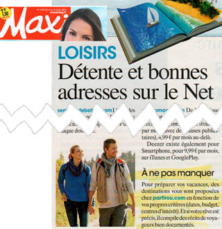 Article PartirOu.com dans le Maxi