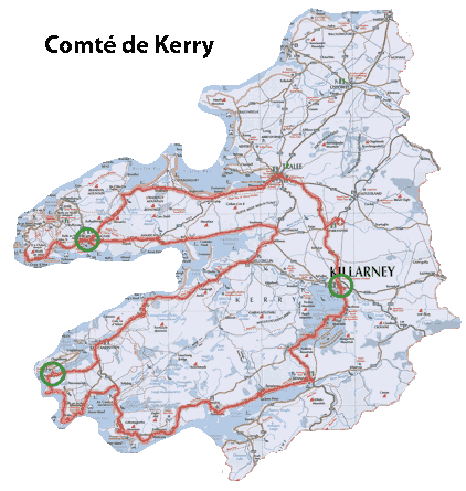 Carte du Comté de Kerry