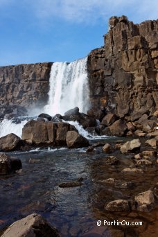 Cascade Oxararfoss  Pingvellir - Islande