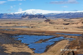 Mrdalsjkull depuis Dyrhlaey - Islande