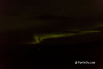 Aurore borale observe en Islande