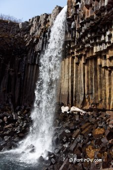 Cascade et orgues basaltiques de Svartifoss - Islande