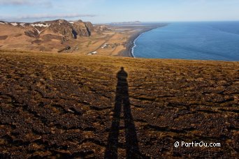 Vue depuis les hauteurs de Reynisfjall - Islande