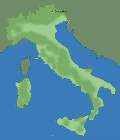 Carte de l'Italie