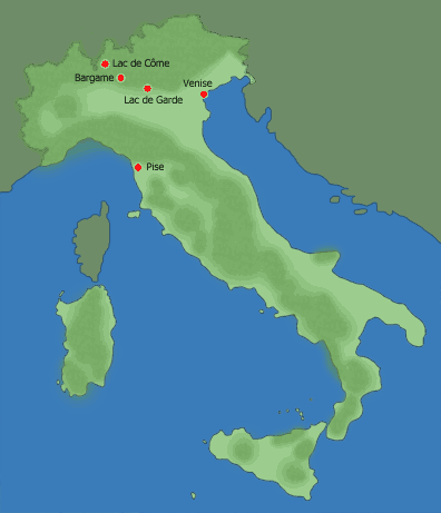 Carte de l'Italie