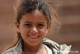 Petite fille  Petra - Jordanie