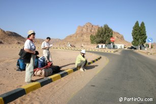 Sur la route de Wadi Rum - Jordanie