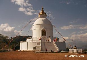 Temple japonais autour de Pokhara