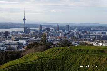 Auckland vue du Mont Eden - Nouvelle-Zélande
