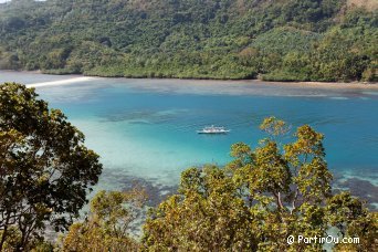 Vue depuis le haut de Snake Island - Philippines