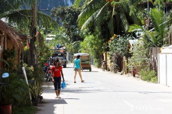 La rue principale d'El Nido - Philippines