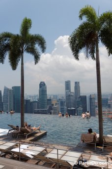 Piscine du SkyPark - Marina Bay Sands - Singapour