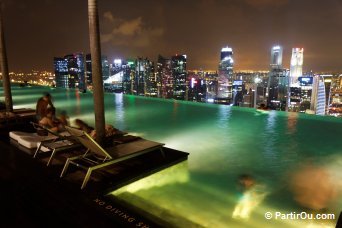 Piscine du SkyPark - Marina Bay Sands - Singapour