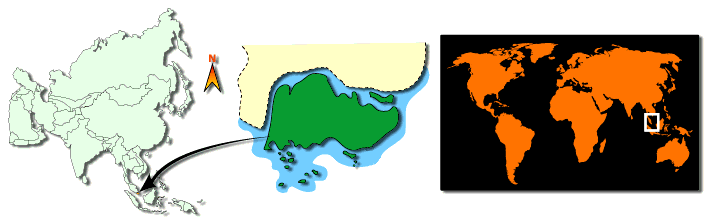 Carte Singapour