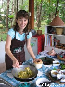 en Thalande, cours de cuisine