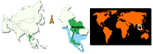 Carte Thaïlande