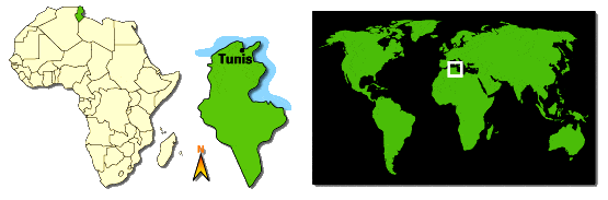 Carte Tunisie